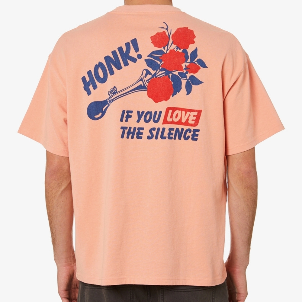Deus Ex Machina Posy T Shirt Sunkist Orange